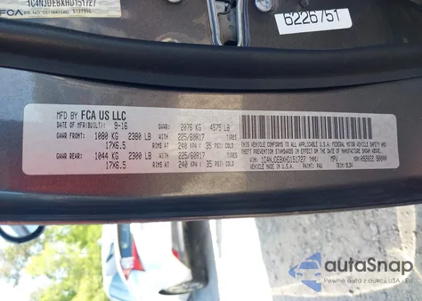 2017 Jeep Compass High Altitude 4X4 из США, поврежденный, VIN 1C4NJDEBXHD151727